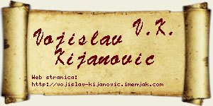 Vojislav Kijanović vizit kartica